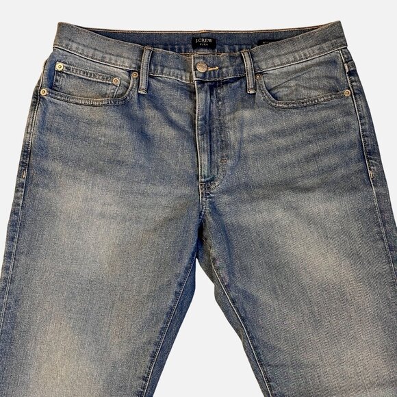 J.Crew Flex Men’s Straight Fit Jeans W32 L30 Light Wash Denim Everyday Comfort - Picture 3 of 10